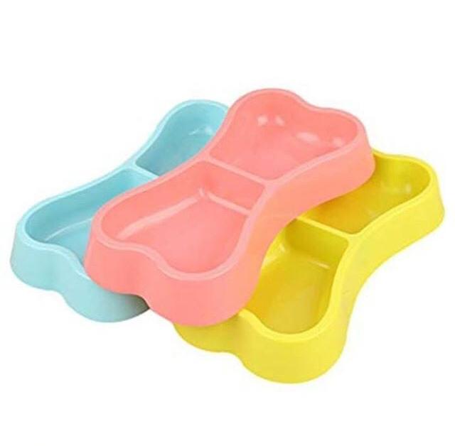 Pet Food Bowl Bone Shape