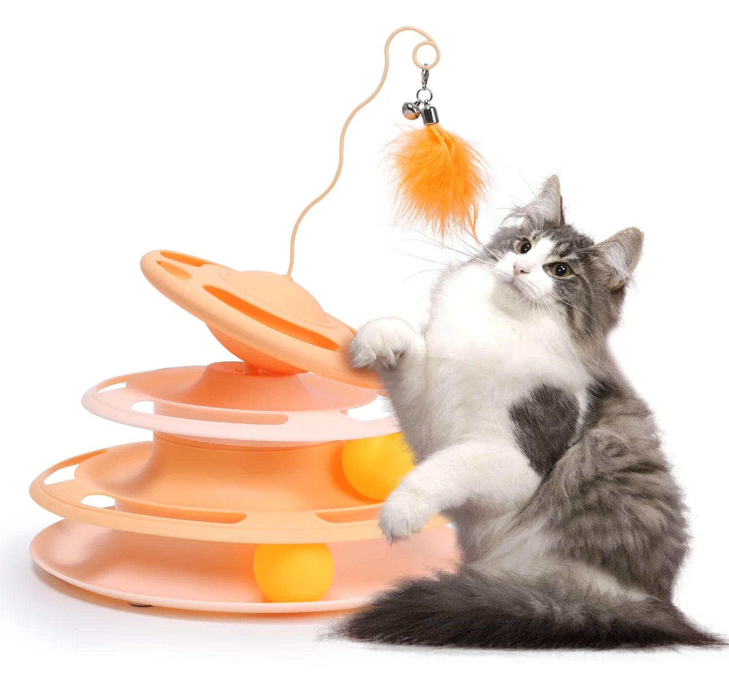 Cat Tower Toy With Treat Bowl (AB 608)