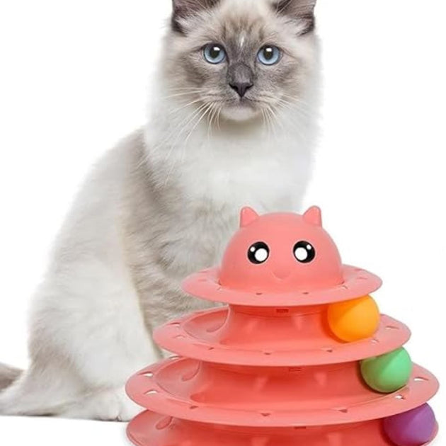 Cat Tower Track Toy 3 Layer