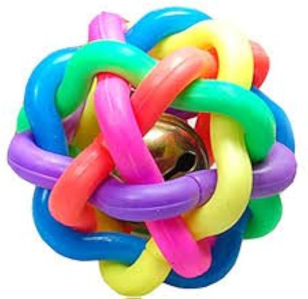 Dog Toy Multi Color Rubber Ball (AB324)