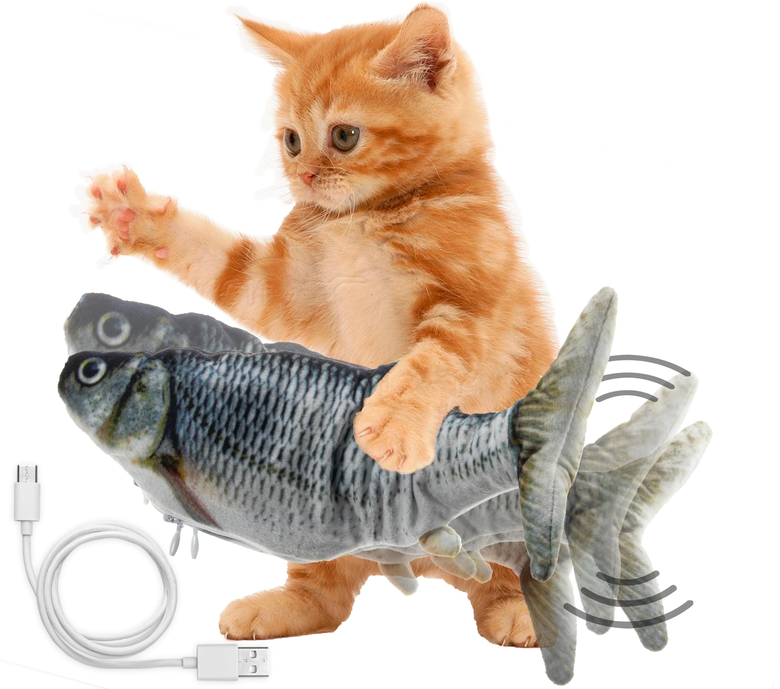 Fish Toy For Cats & Dogs With Catnip