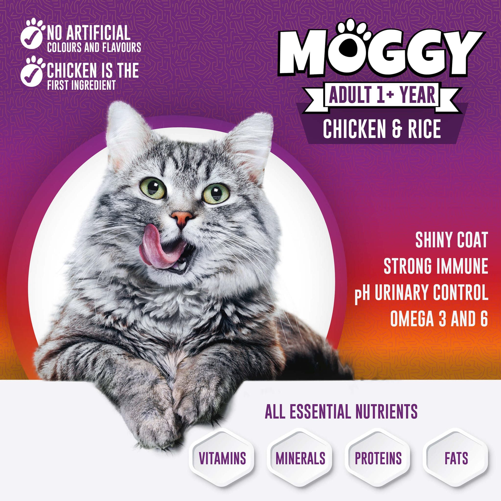 Moggy Adult Cat Food 1kg