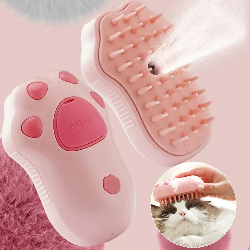 Steamer Grooming Brush Paw Shaped (AB 662)