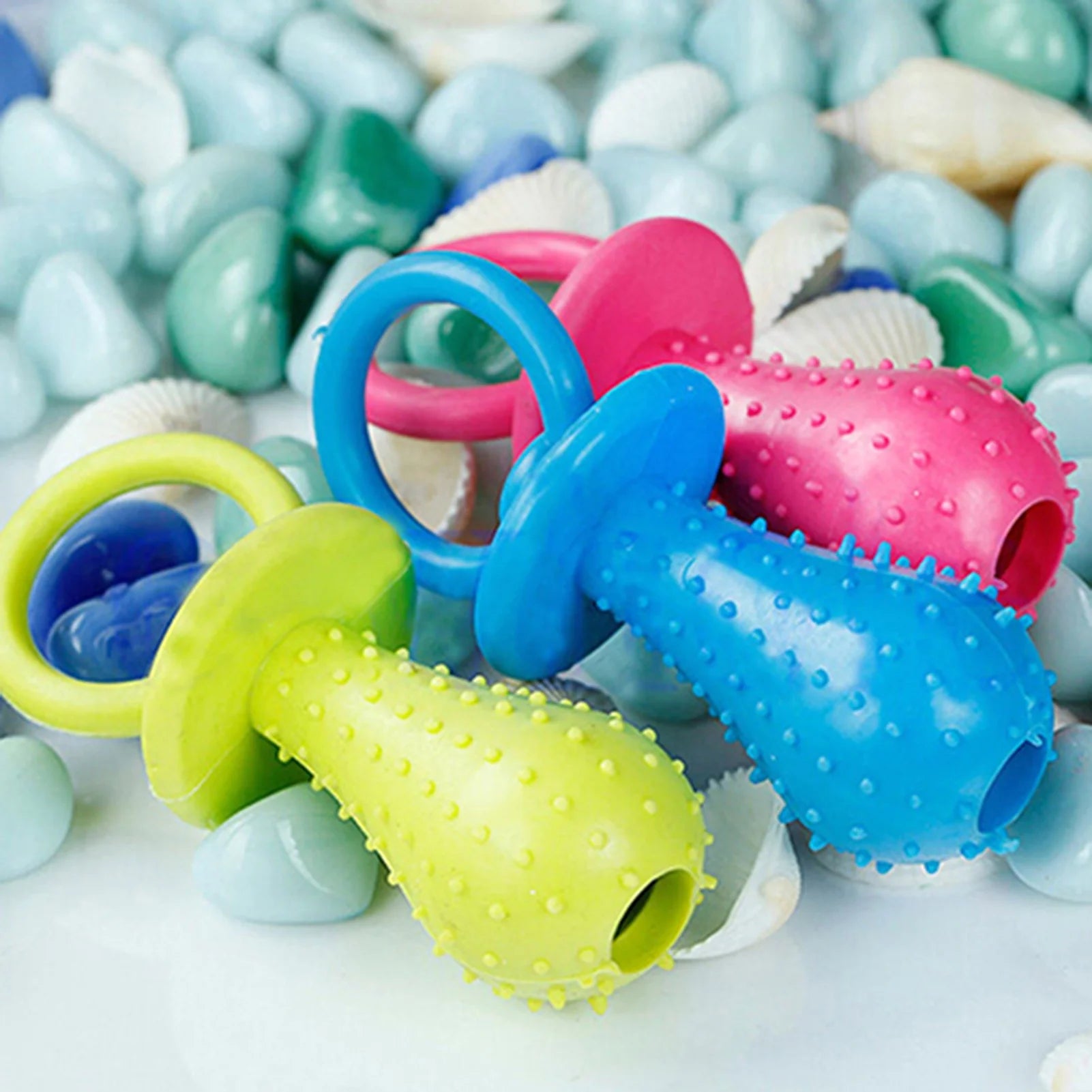 Puppy Teather Toy Pacifier Shaped