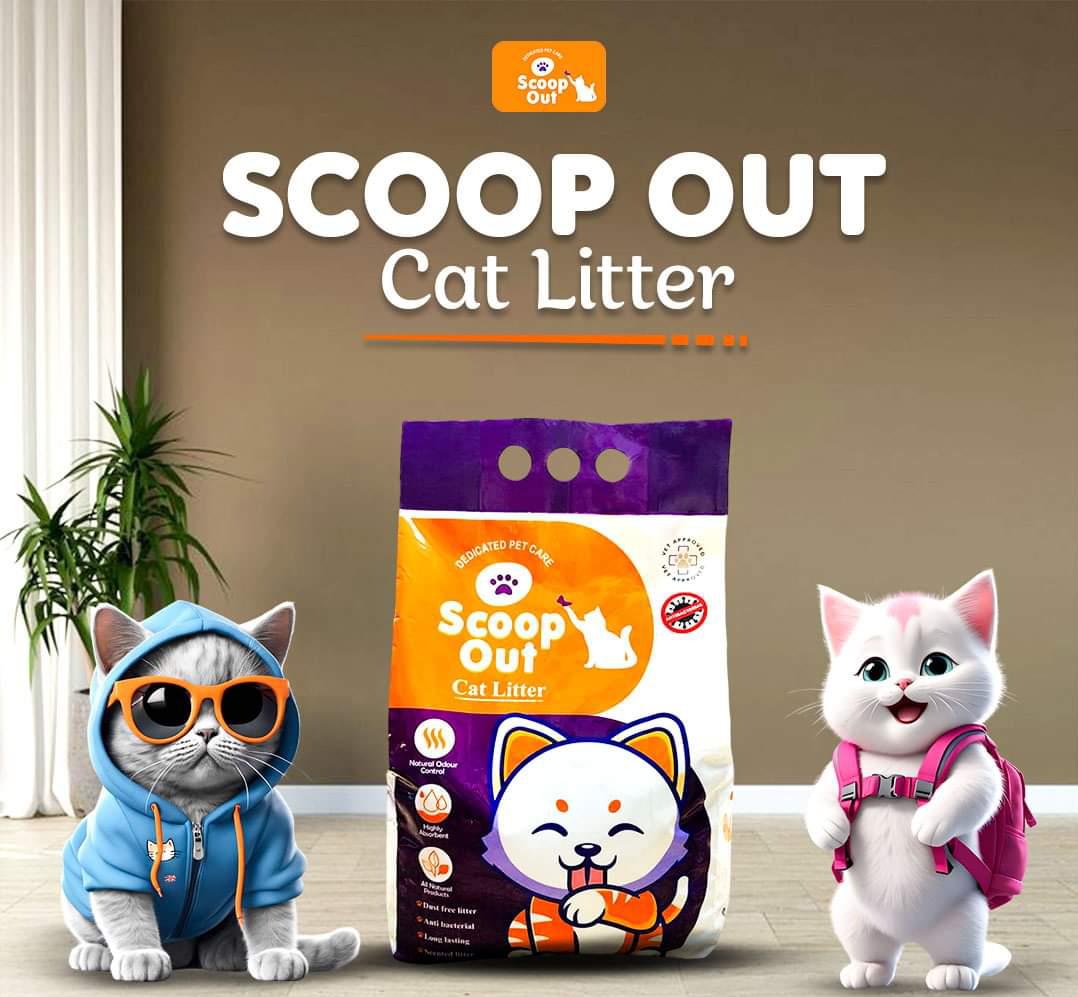 Scoop Out Cat Litter With Lavender Fragrance