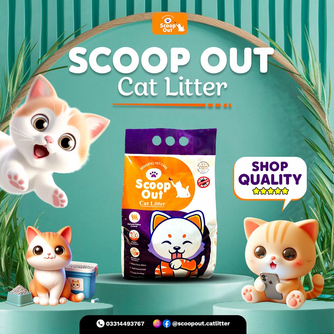 Scoop Out Cat Litter With Lavender Fragrance