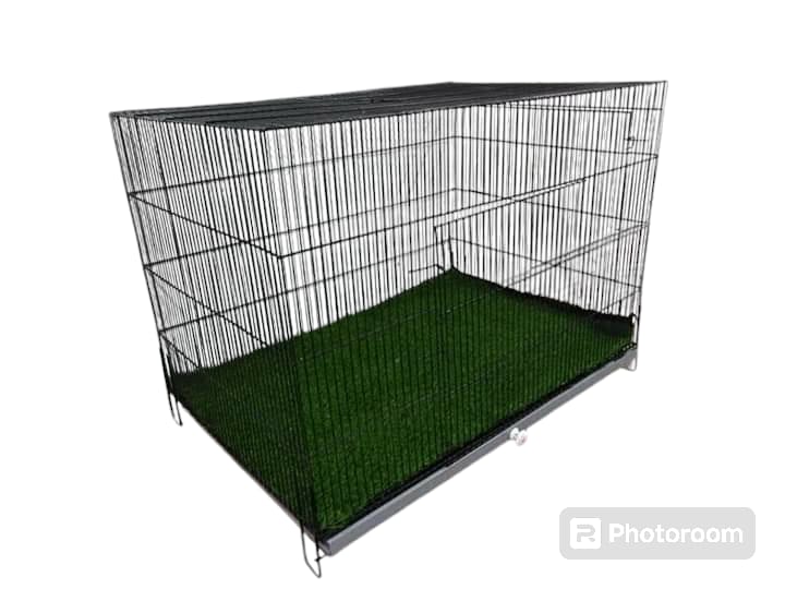 Cat Cage 3x2x2 With Grass Carpet