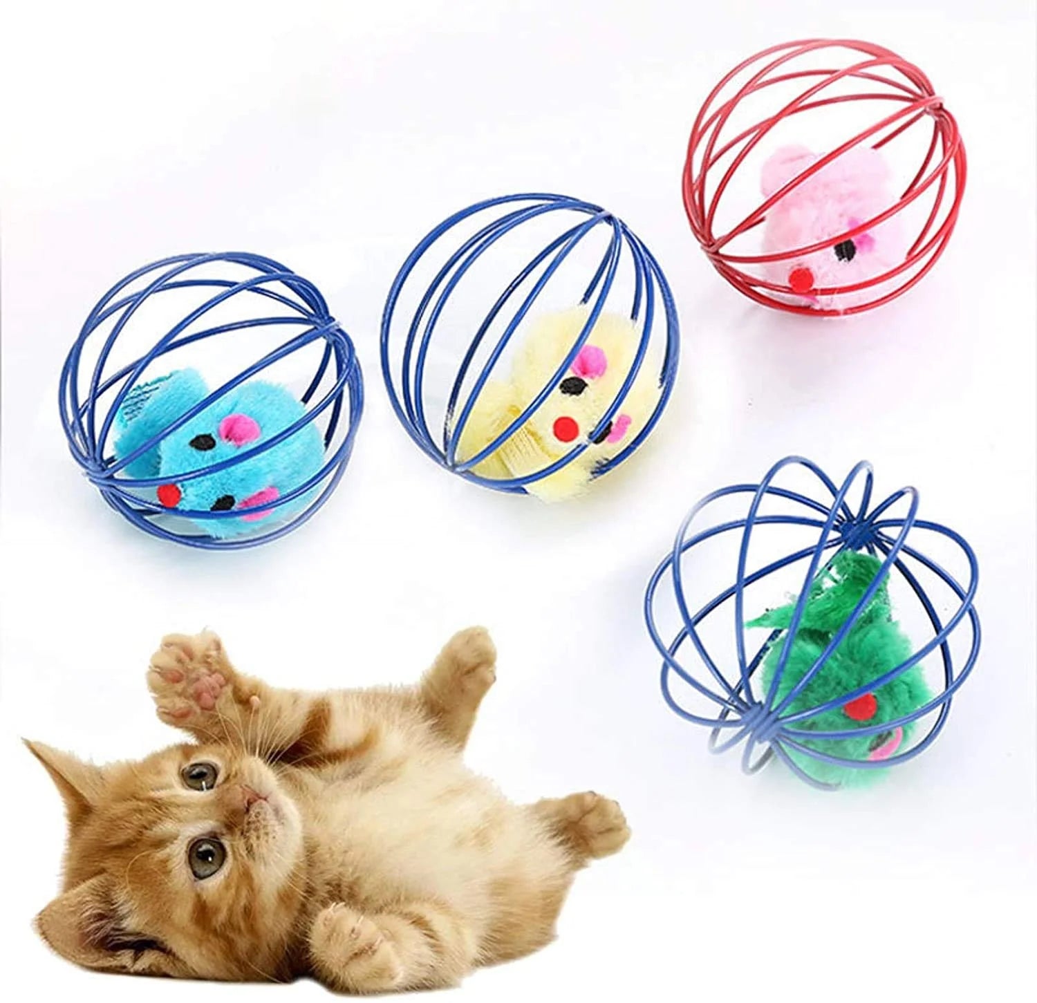 Cage Ball Toy For Cats & Dogs