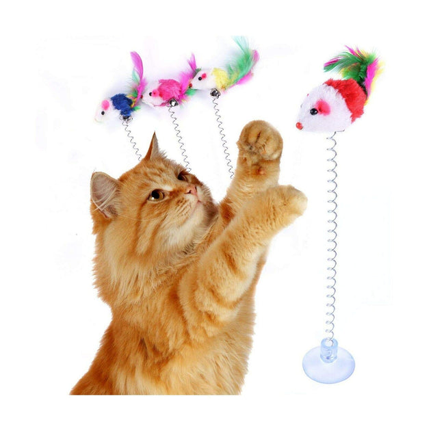 Cat Toy Mouse With Spring