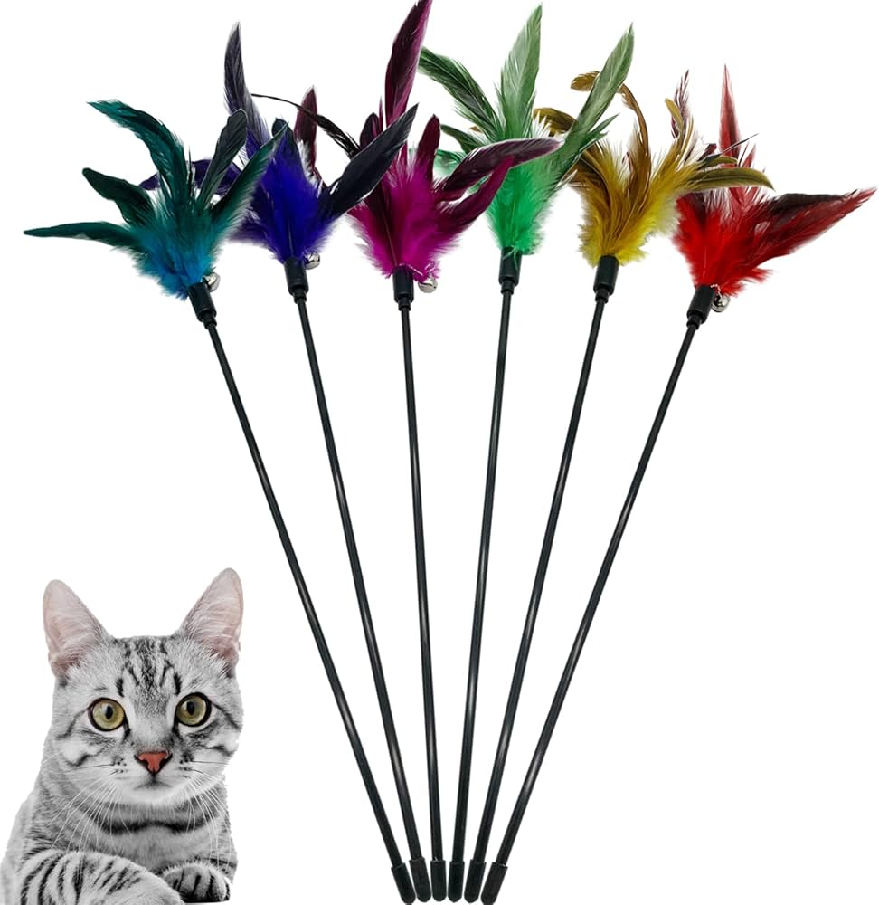 Cat Toy Stick Feather - Hi Quality Cat Toy Stick