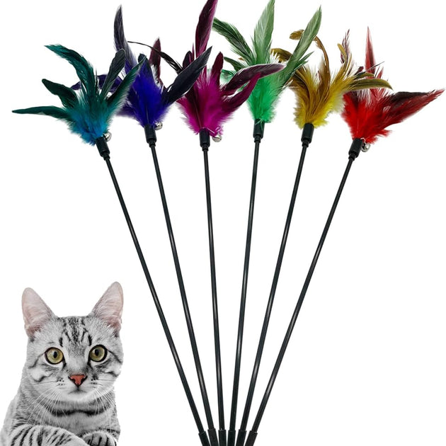 Cat Toy Stick Feather - Hi Quality Cat Toy Stick