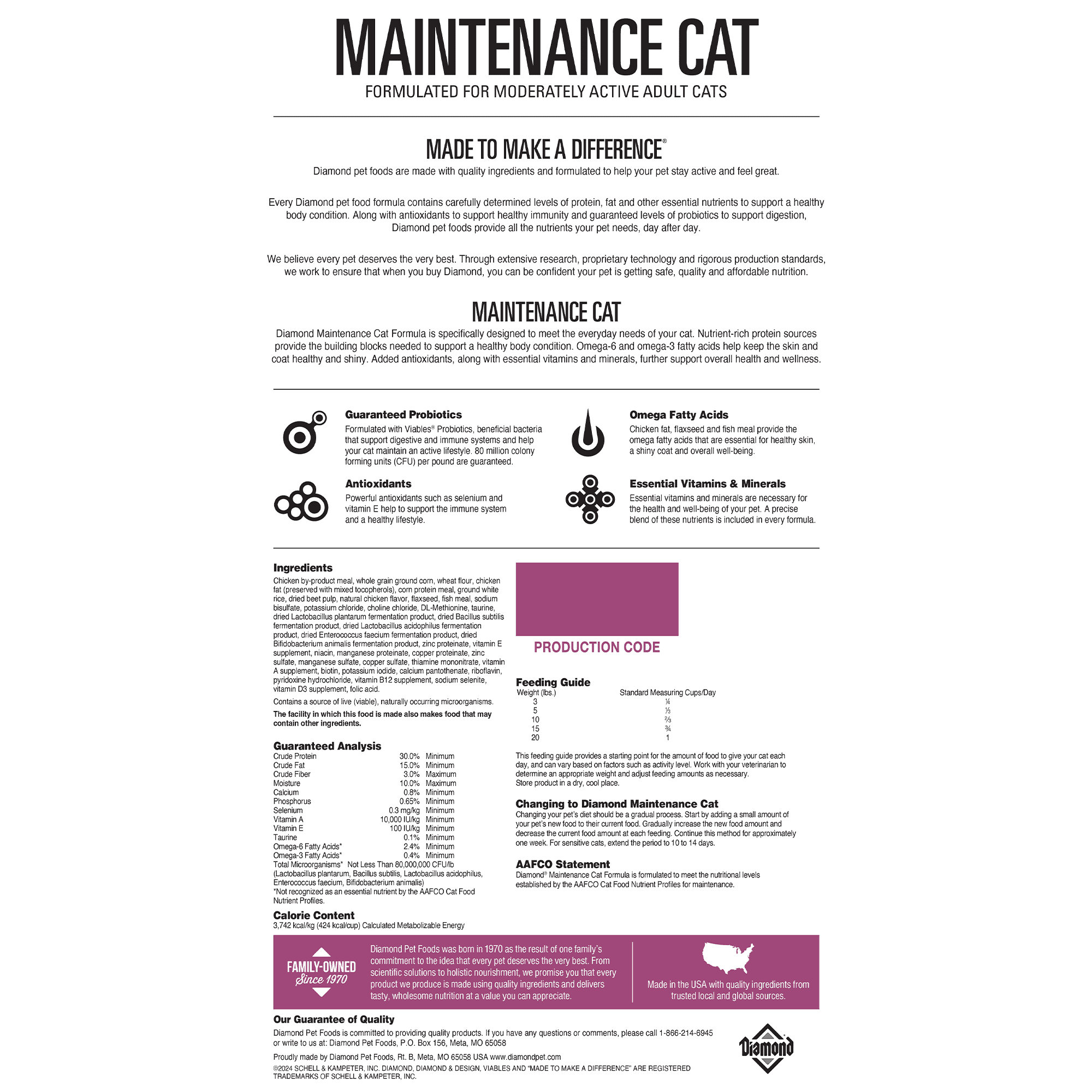 DIAMOND MAINTENANCE CAT