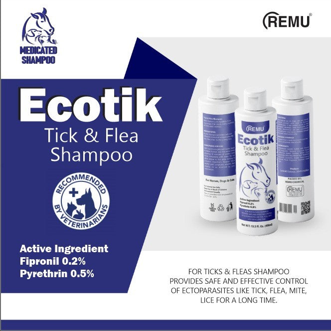 Remu Shampoo Eco Tick Medicated