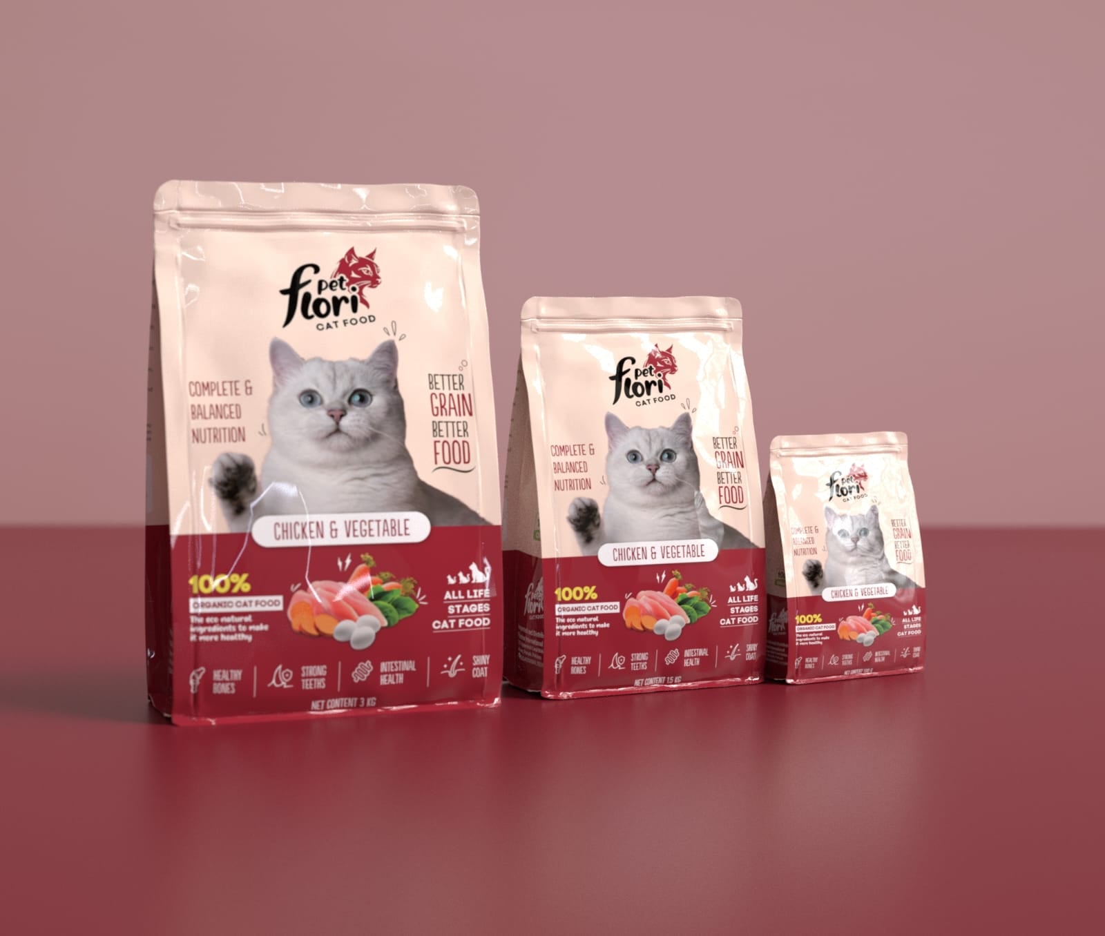 Flori pet Cat Food Chicken Flavor