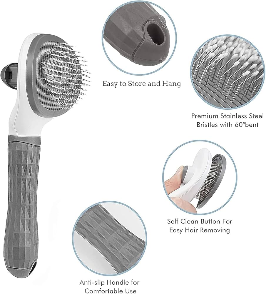 Grooming Button Brush Oval