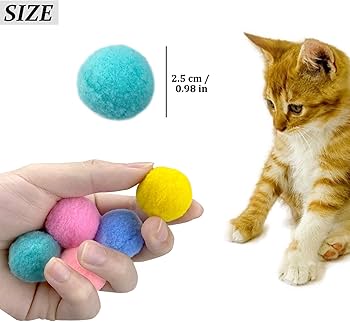 Cat Toy Balls pom pom 12 balls (Ab 414)