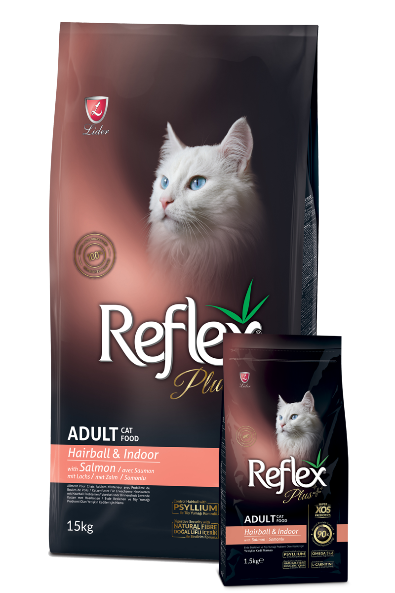 Reflex Plus Hairball Adult Cat Food with Salmon