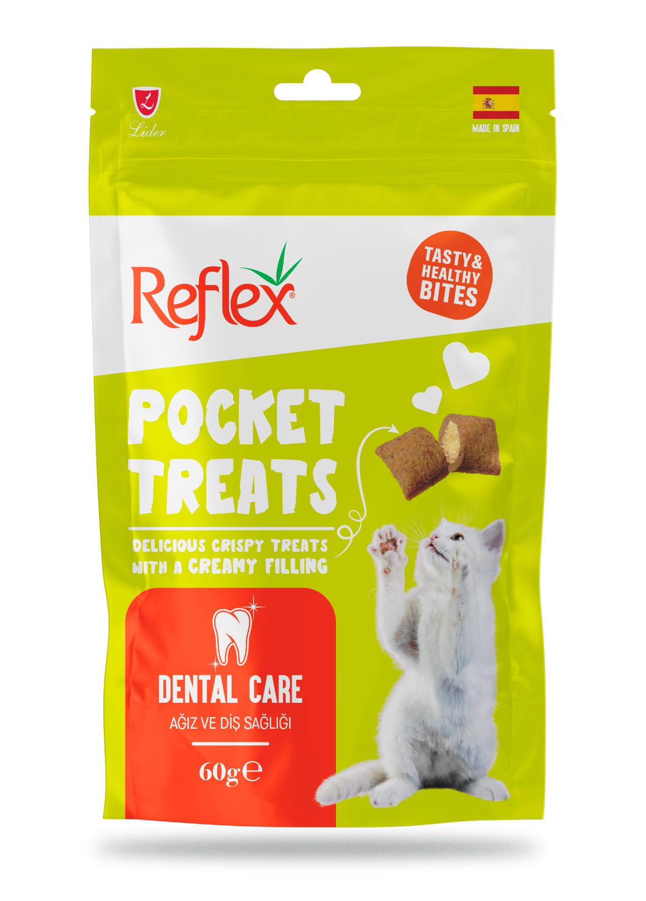 Reflex  Pocket Treats / Cat Reward Food for Oral and Dental Health