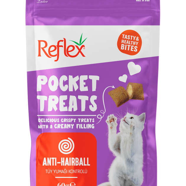 Reflex Pocket Treats / Cat Treats for Hairball Control