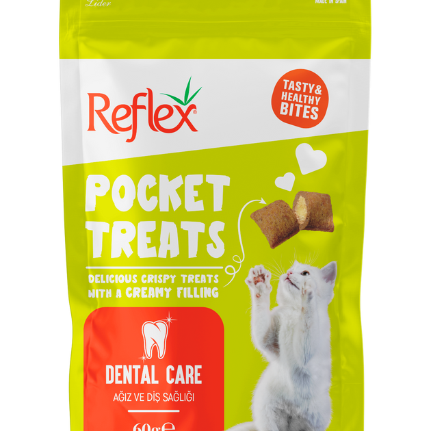 Reflex  Pocket Treats / Cat Reward Food for Oral and Dental Health