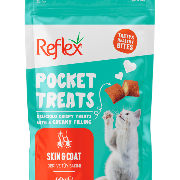 Reflex Pocket Treats / Skin Coat Adult Cat Treat