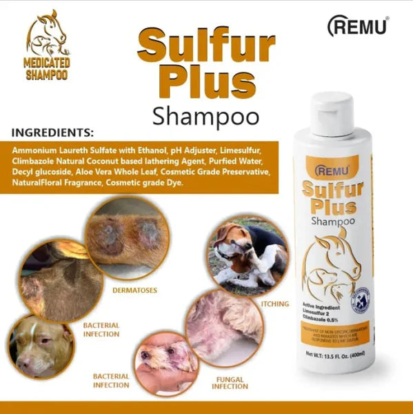 Remu Shampoo Medicated Sulfur Plus